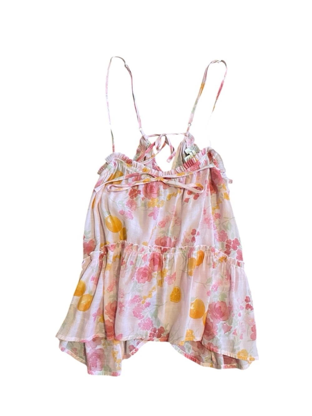 Gorgeous Orange Floral Flowy Tank